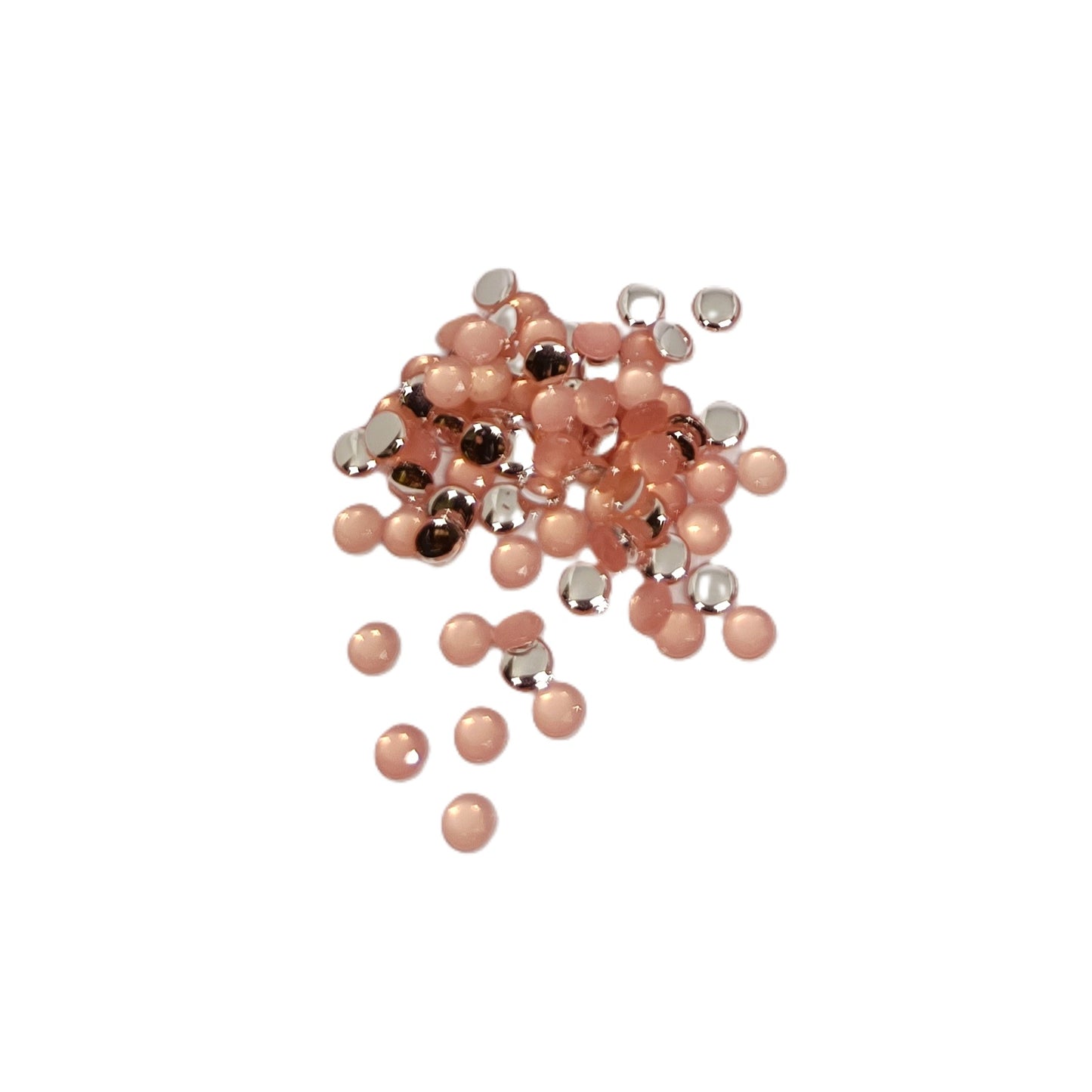 Glau - Round Rhinestone (4mm) | Coral Blush