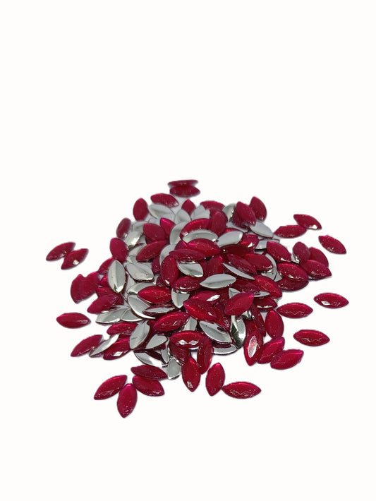 Glau - Marquise Rhinestone (5x10mm) | Cranberry Wine
