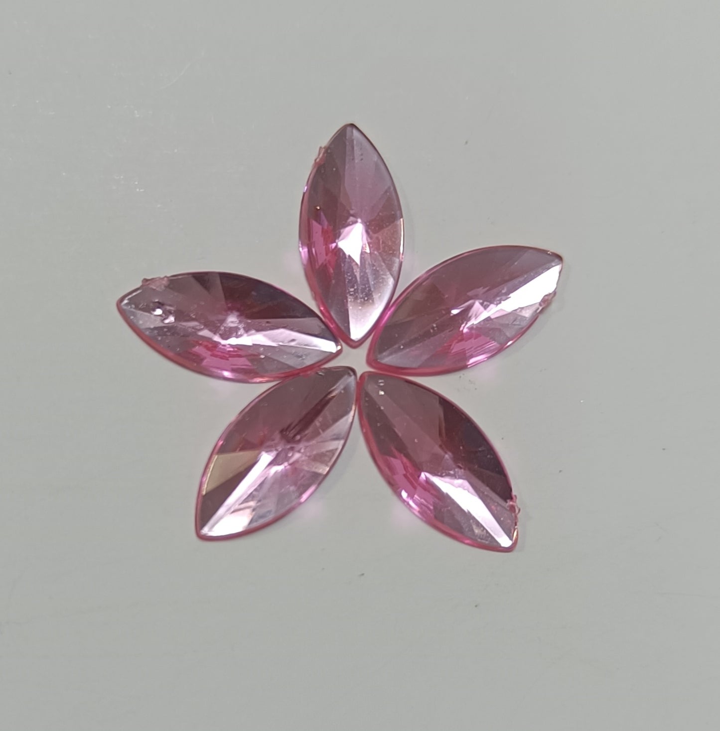 Rhinestone - Marquise (Large 7x15mm) | Light Pink
