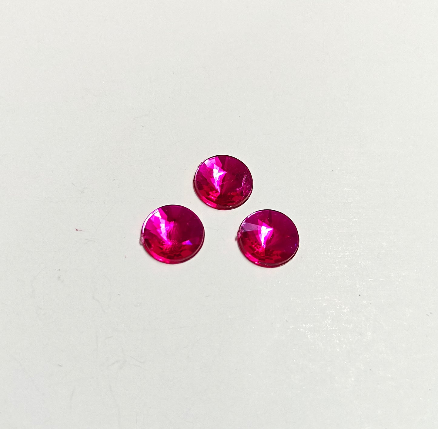 Rhinestone - Round (medium - 10mm) | Light Pink