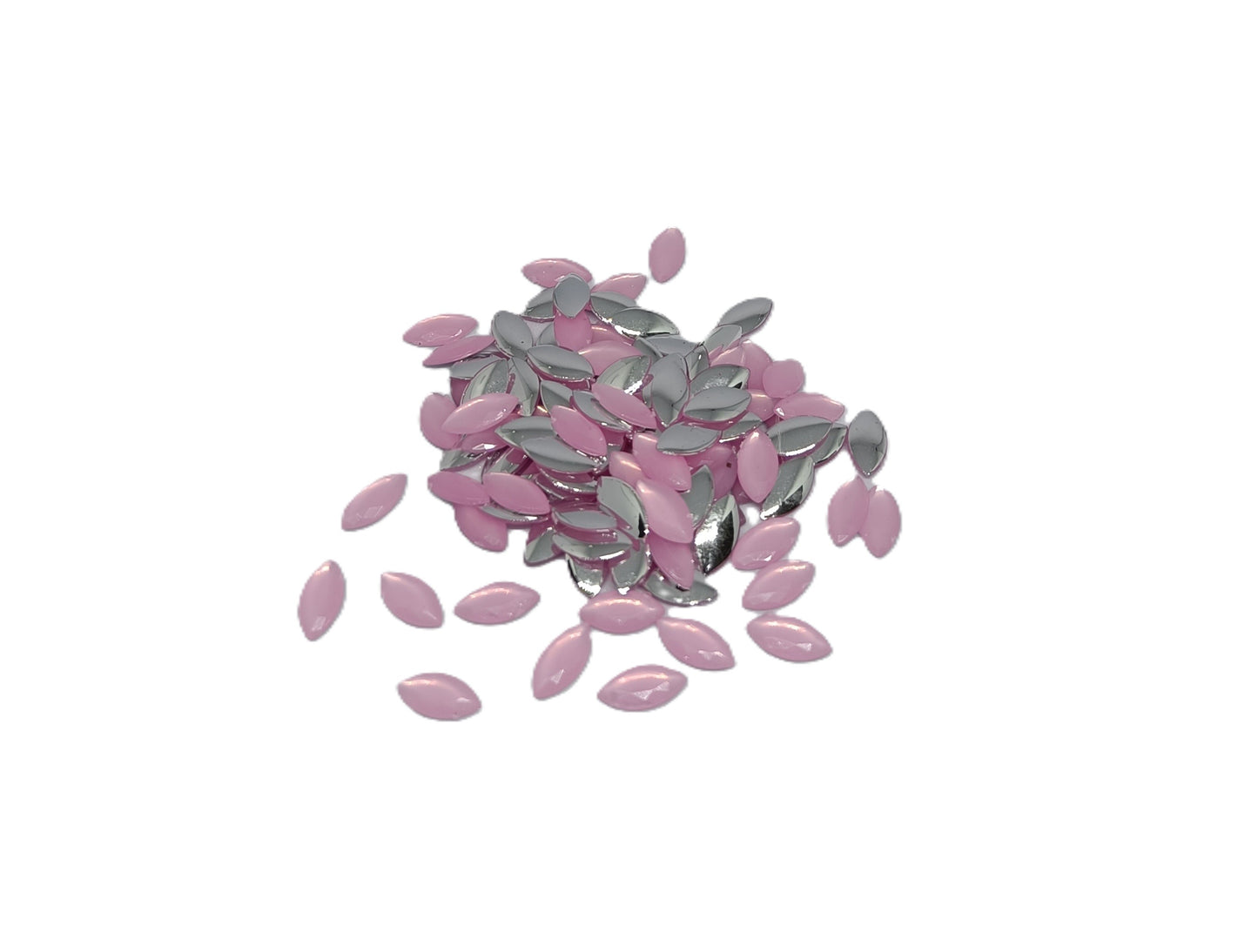 Glau - Premium Acrylic Flatback Rhinestone Combo (25 Colours, Marquise 5x10mm)