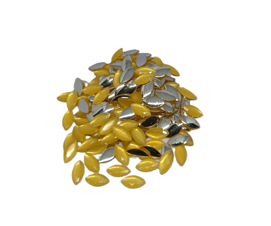 Glau - Marquise Rhinestone (5x10mm) | Pastel Yellow