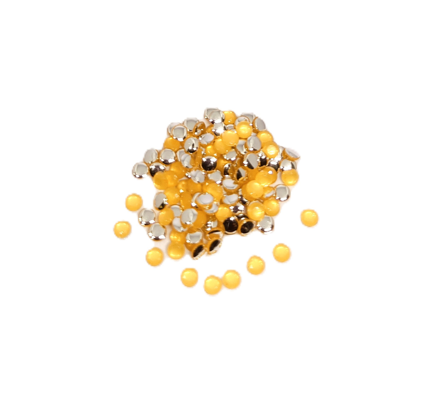 Glau - Round Rhinestone (4mm) | Pastel Yellow