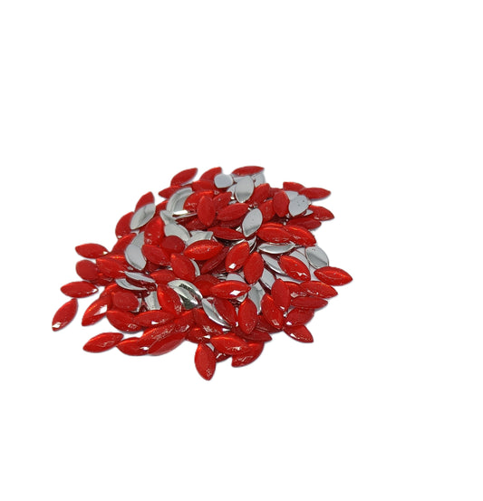 Glau - Marquise Rhinestone (5x10mm) | Primary Red