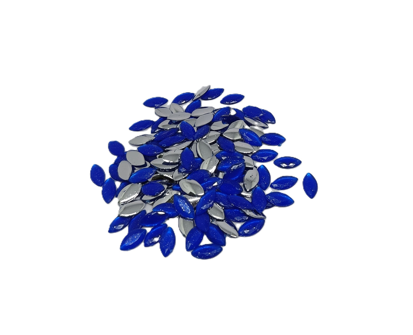 Glau - Premium Acrylic Flatback Rhinestone Combo (25 Colours, Marquise 5x10mm)