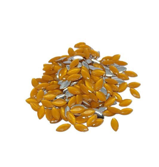 Glau - Marquise Rhinestone (5x10mm) | Sunset Yellow