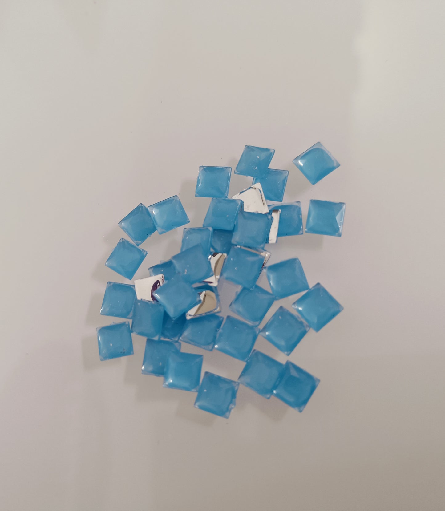 Glau - Square Rhinestone (6mm) | Ocean Blue