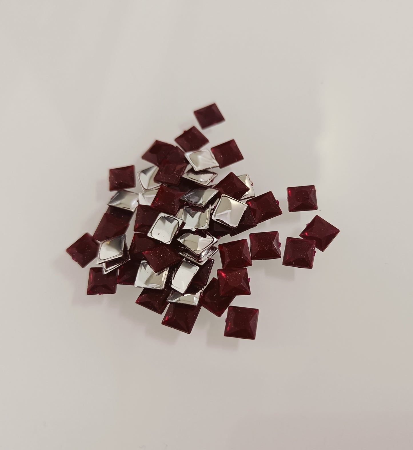 Glau - Premium Acrylic Flatback Rhinestone Combo (23 Colours, Square 6mm)