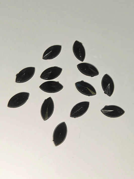 Rhinestone - Marquise (small - 5x10mm) | Black