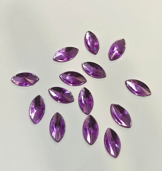 Rhinestone - Marquise (small - 5x10mm) | Lavender