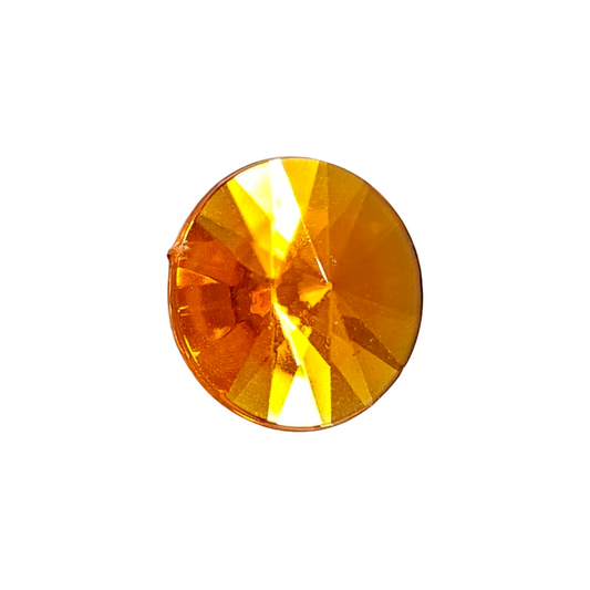 Rhinestone - Round (large - 20mm) | Bright Orange