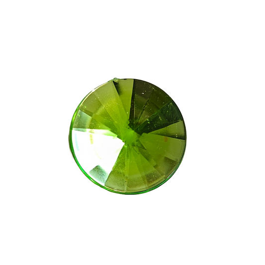 Rhinestone - Round (large - 20mm) | Light Green
