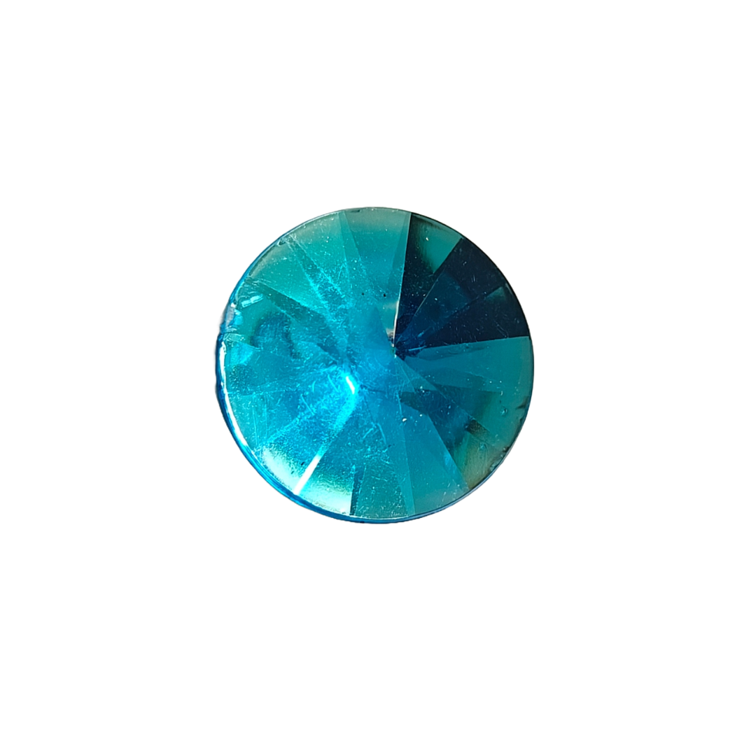Rhinestone - Round (large - 20mm) | Sky Blue