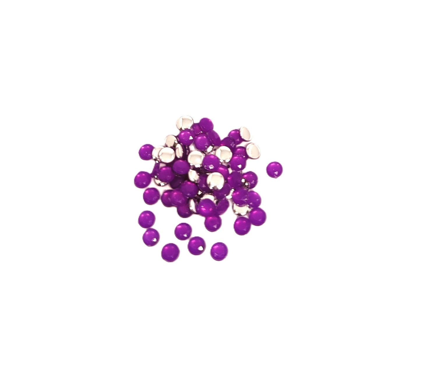 Glau - Premium Acrylic Flatback Rhinestone Combo (26 Colours, Round 4mm)