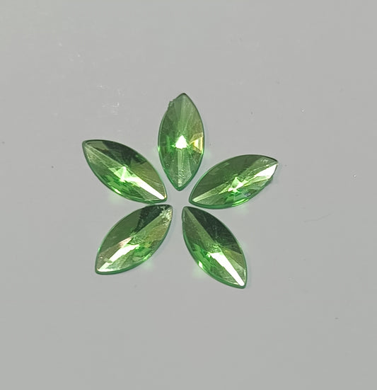 Rhinestone - Marquise (Large 7x15mm) | Light Green