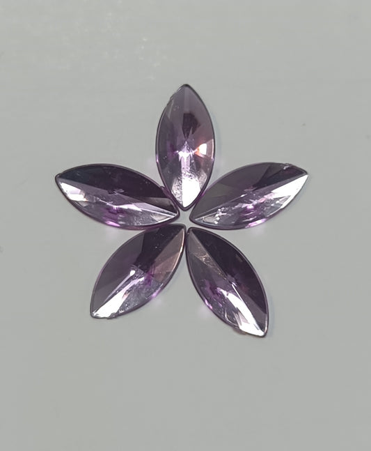 Rhinestone - Marquise (Large 7x15mm) | Lavender