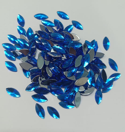 Rhinestone - Marquise (Large 7x15mm) | Royal Blue