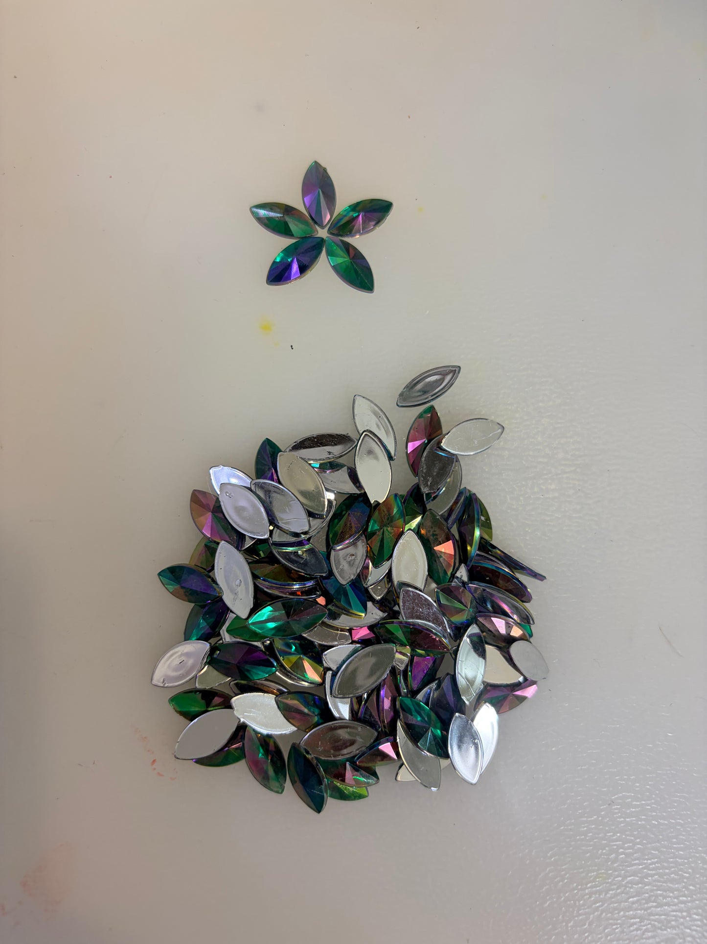 Rainbow Rhinestones - Marquise / Horse Eye / Petal Shape (7x15mm large)