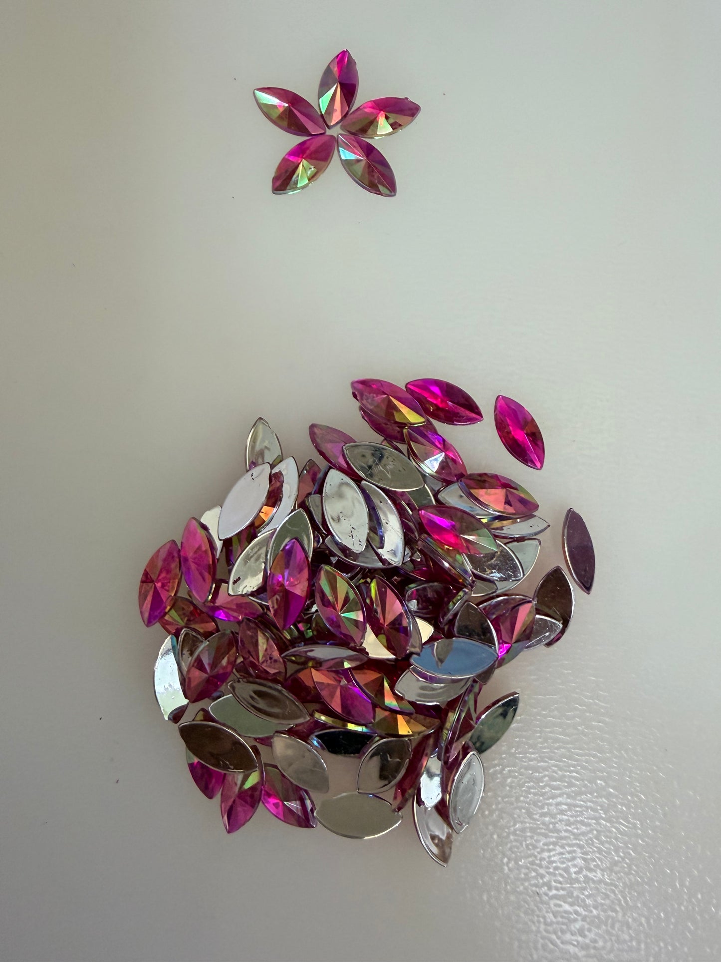Rainbow Rhinestones - Marquise / Horse Eye / Petal Shape (7x15mm large)