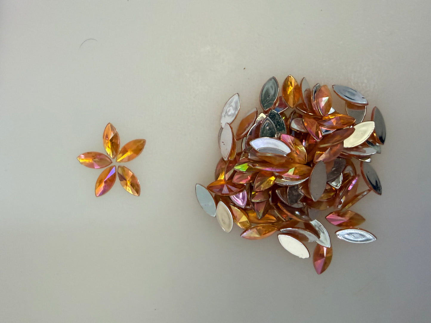Rainbow Rhinestones - Marquise / Horse Eye / Petal Shape (7x15mm large)