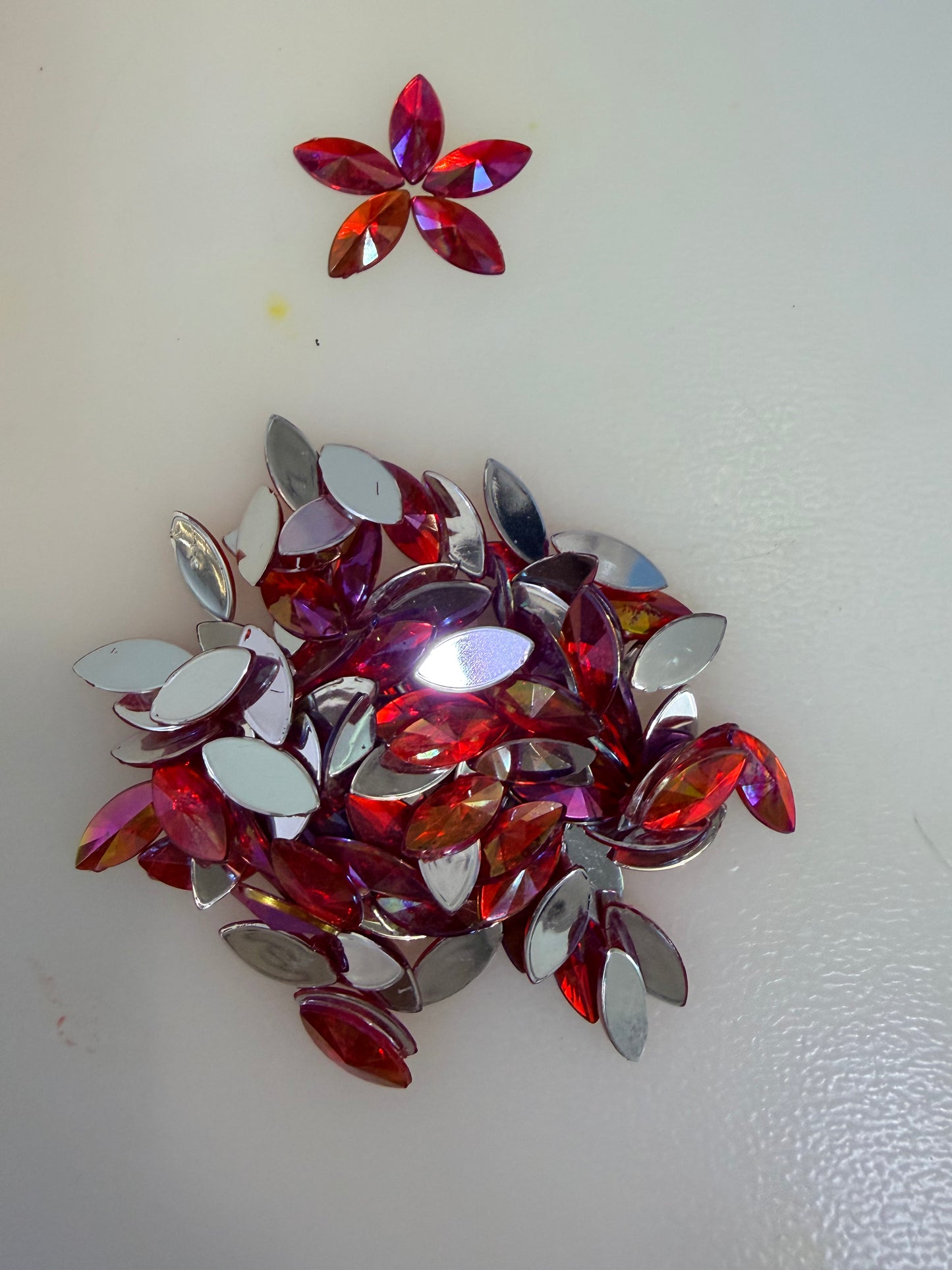 Rainbow Rhinestones - Marquise / Horse Eye / Petal Shape (7x15mm large)