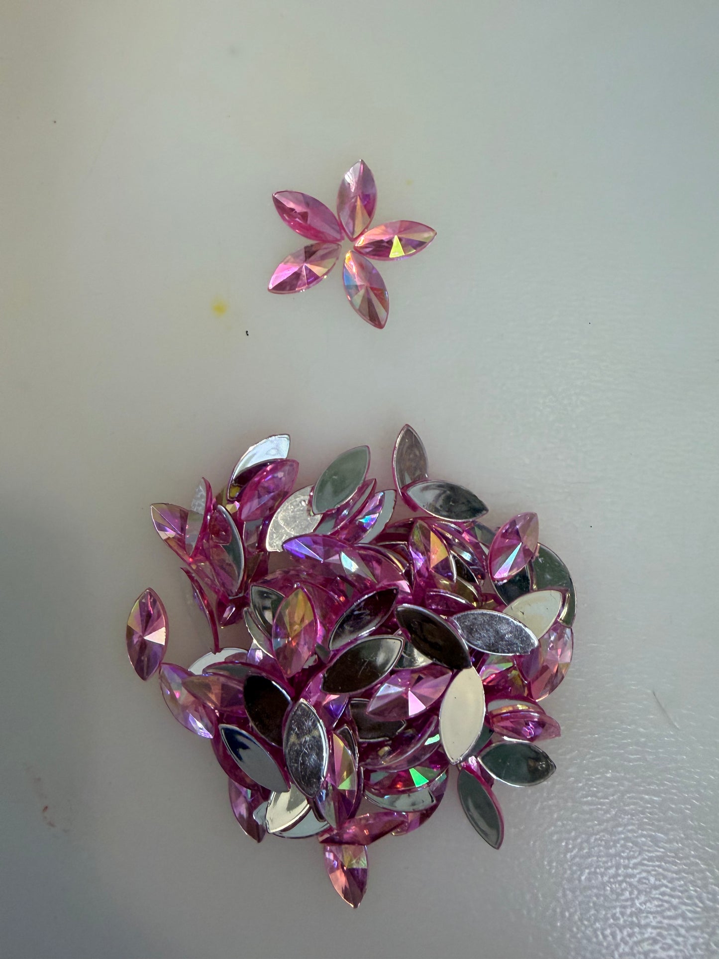 Rainbow Rhinestones - Marquise / Horse Eye / Petal Shape (7x15mm large)