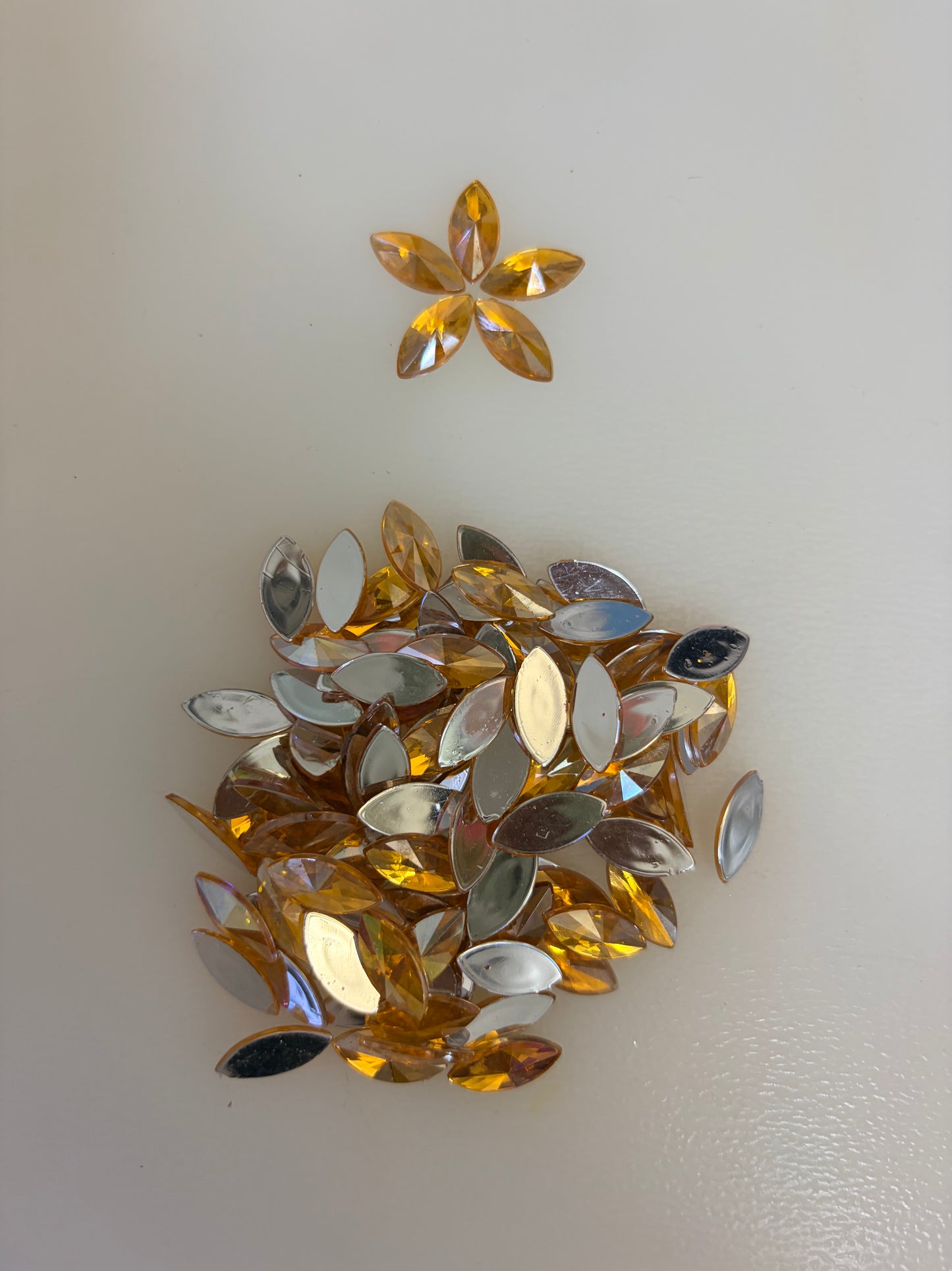 Rainbow Rhinestones - Marquise / Horse Eye / Petal Shape (7x15mm large)