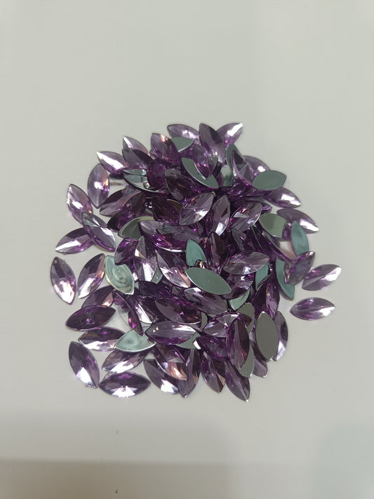 Rhinestone - Marquise (Large 7x15mm) | Lavender