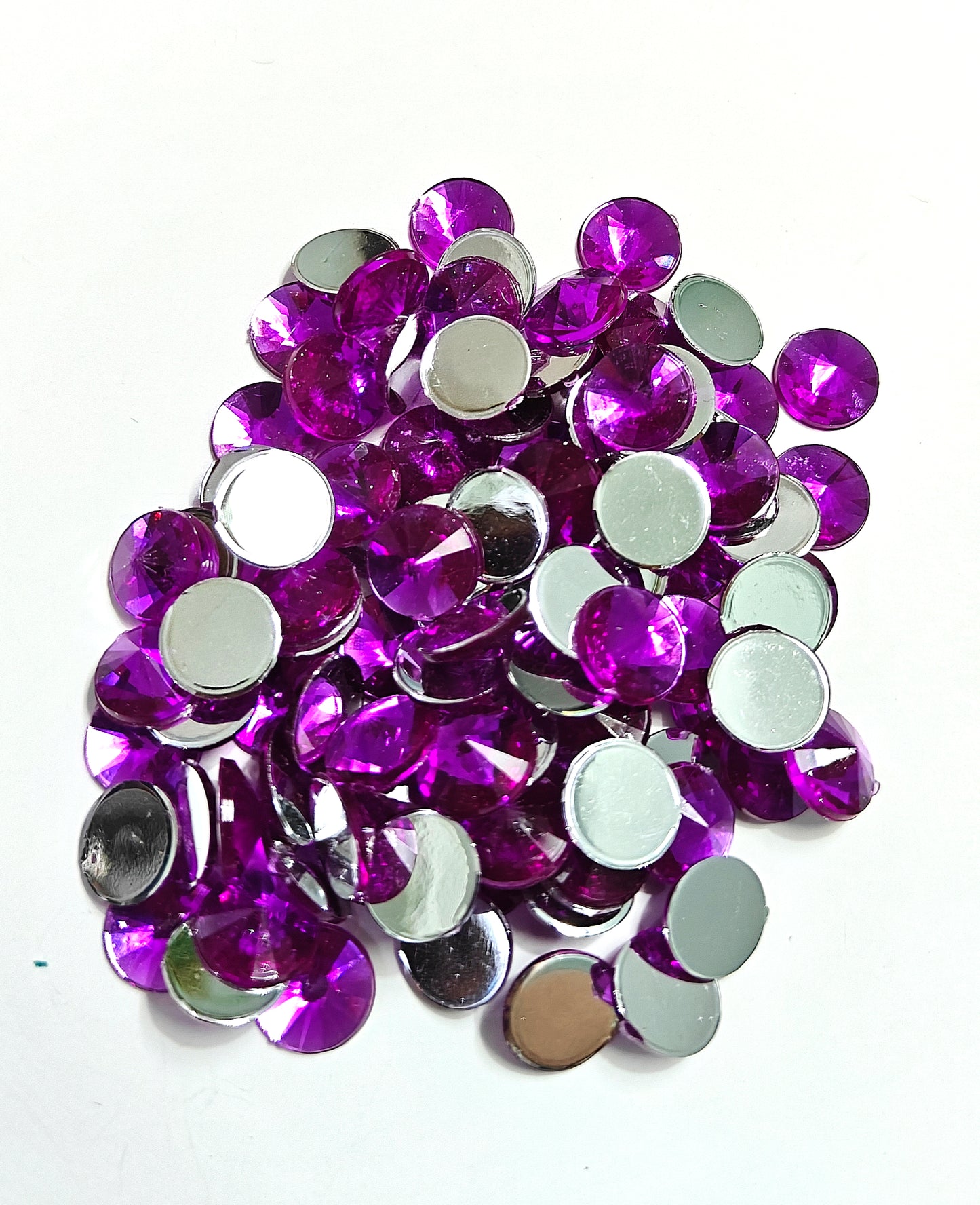 Rhinestone - Round (medium - 10mm) | Purple