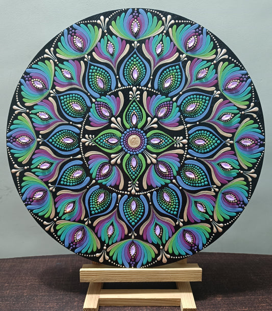 16" Peacock Radiance Mandala