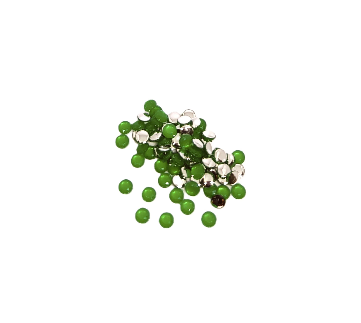 Glau - Round Rhinestone (4mm) | Leaf Green