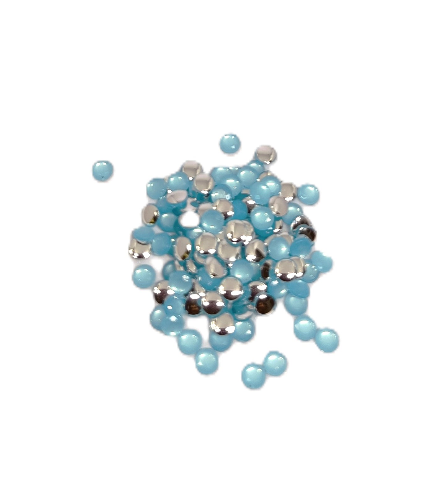 Glau - Round Rhinestone (4mm) | Pastel Blue