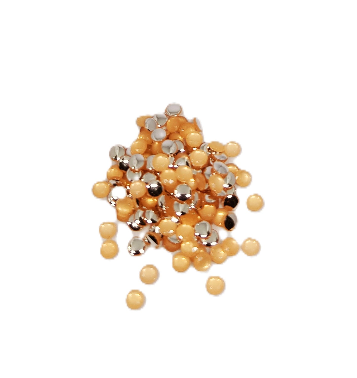 Glau - Round Rhinestone (4mm) | Pastel Peach
