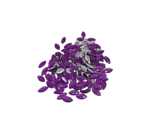 Glau - Marquise Rhinestone (5x10mm) | Brilliant Purple