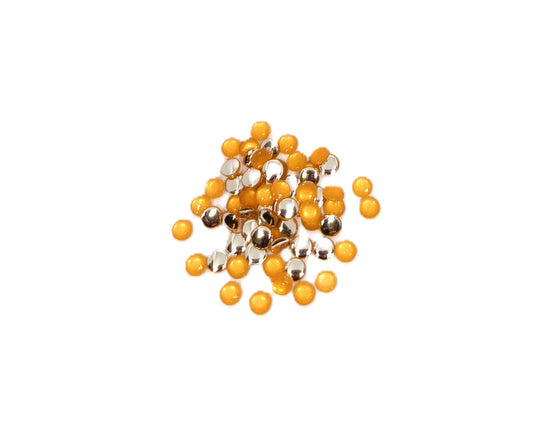 Glau - Round Rhinestone (4mm) | Sunset Yellow