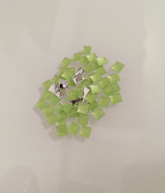 Glau - Premium Acrylic Flatback Rhinestone Combo (23 Colours, Square 6mm)