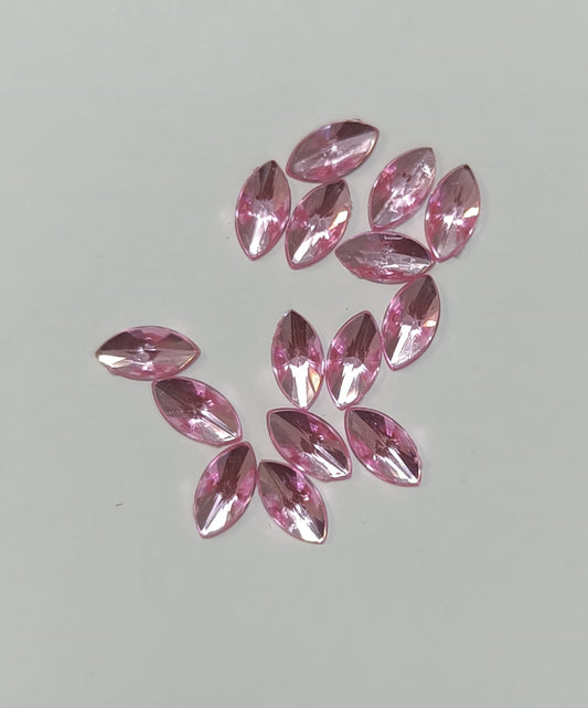 Rhinestone - Marquise (small - 5x10mm) | Light Pink