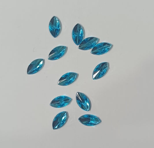 Rhinestone - Marquise (small - 5x10mm) | Sky Blue